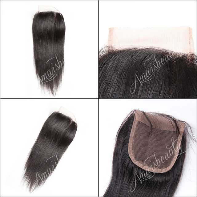 Straight lace closure 4x4
