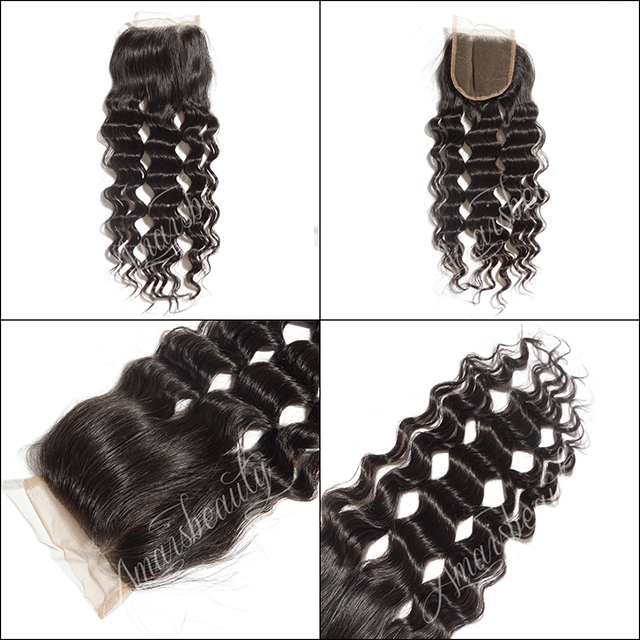wave style lace closure 4x4