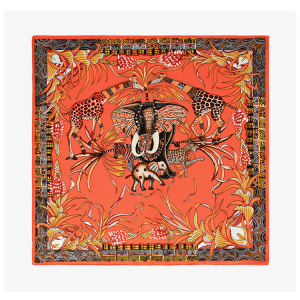 orange silk scraft