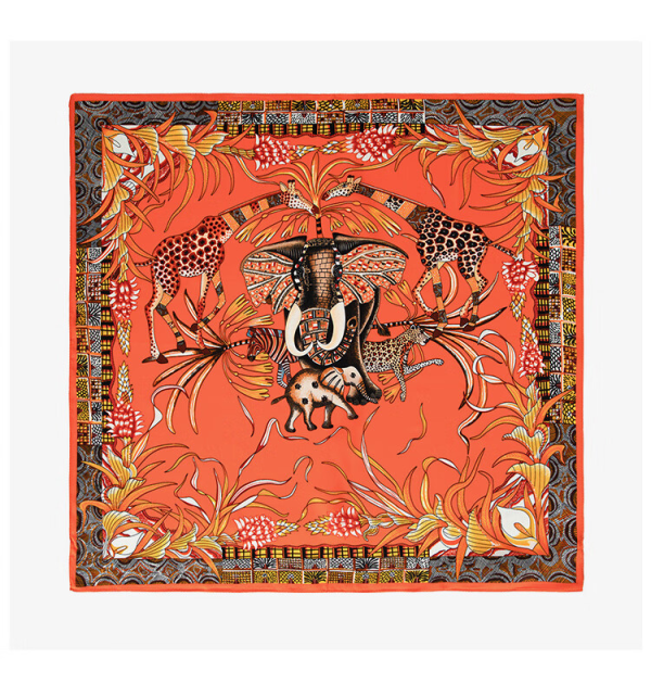 orange silk scraft